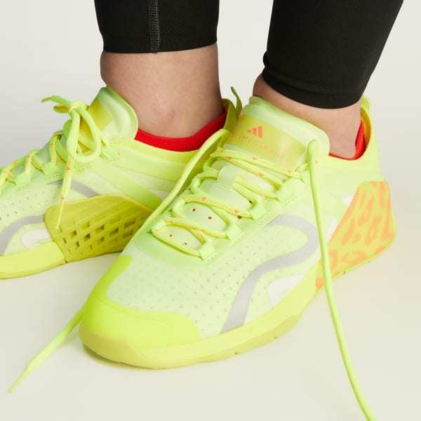 Adidas By Stella Mccartney Dropset Lace-up Training Sneakers In Green