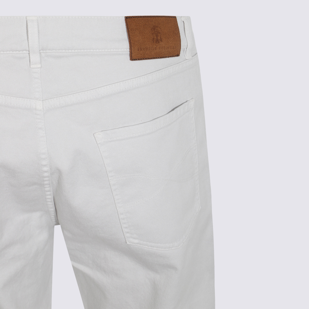 Brunello Cucinelli Jeans With Belt Loops In Gray