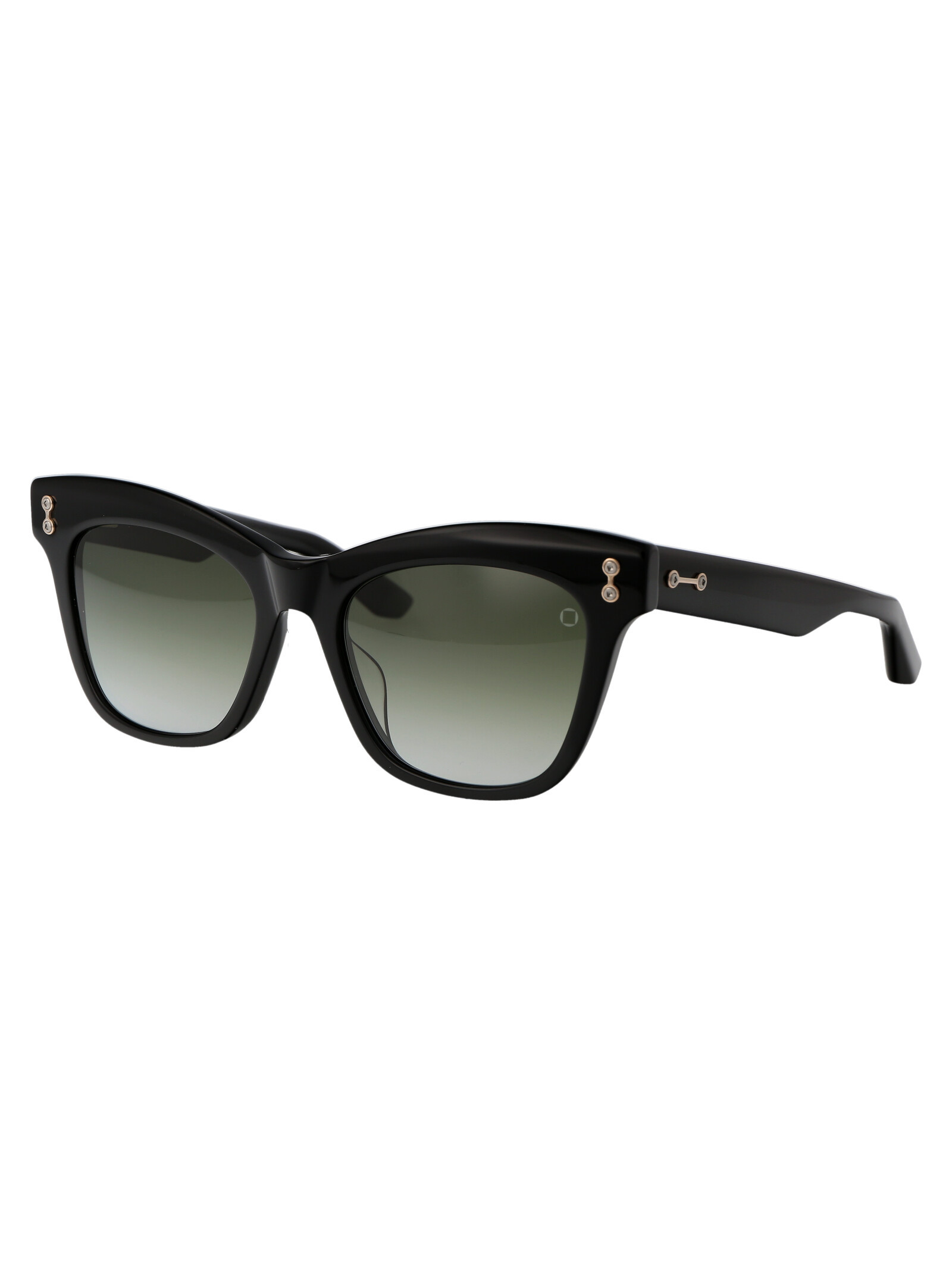 Akoni Black W Acetate Sunglasses In Black