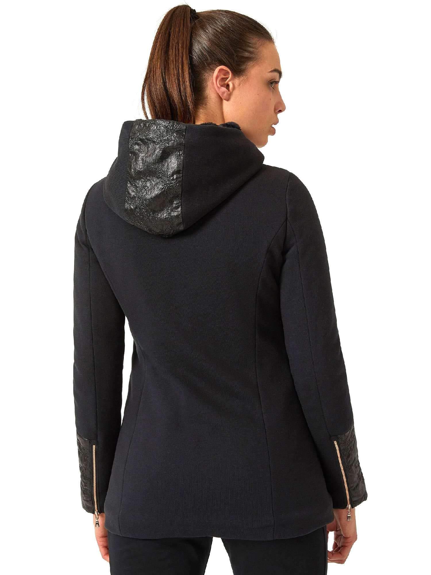EA7 LOGO HOODED CASUAL JACKET