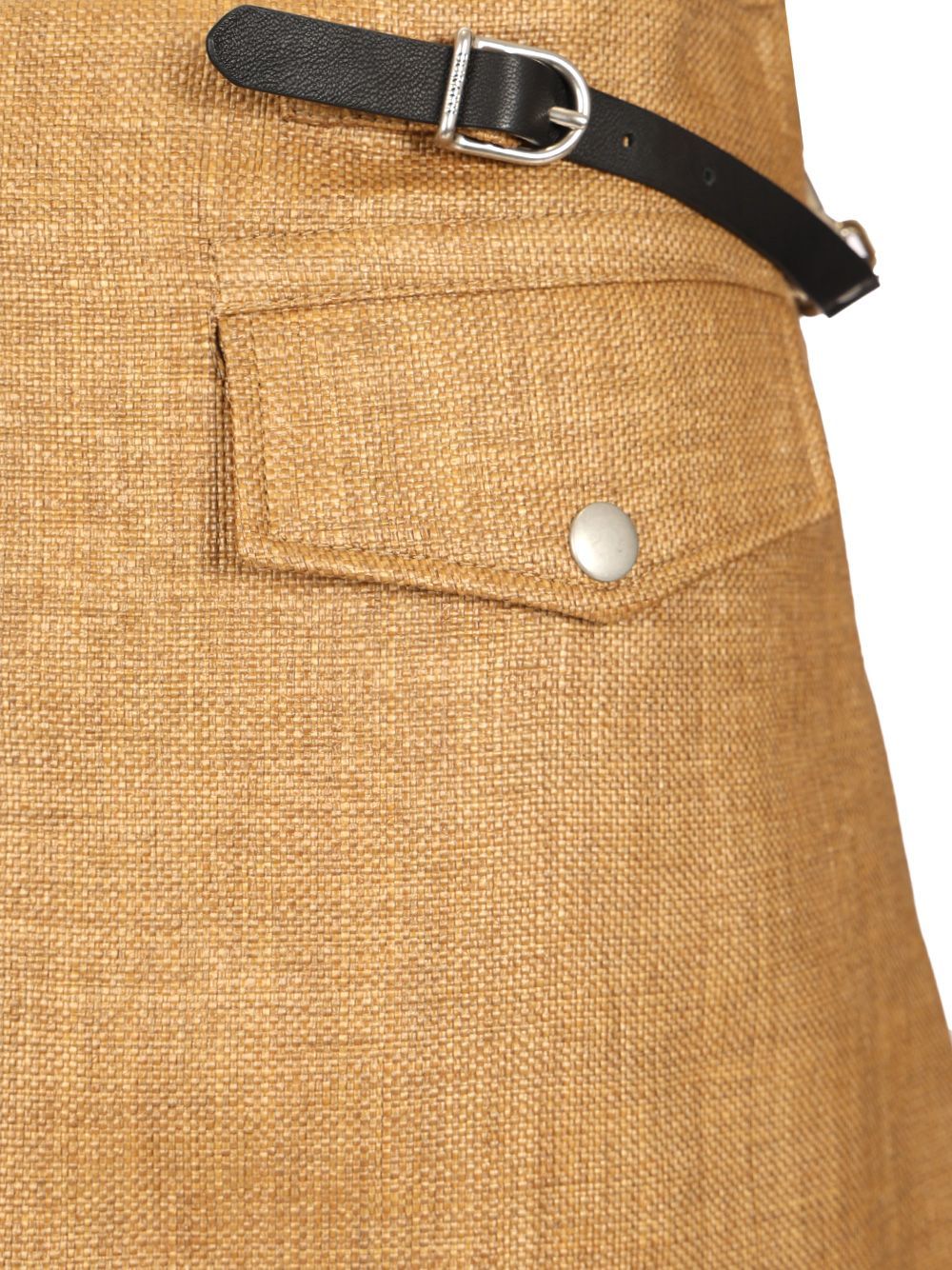 Durazzi Milano Rafia Mini Skirt Skirts Beige In Light Brown
