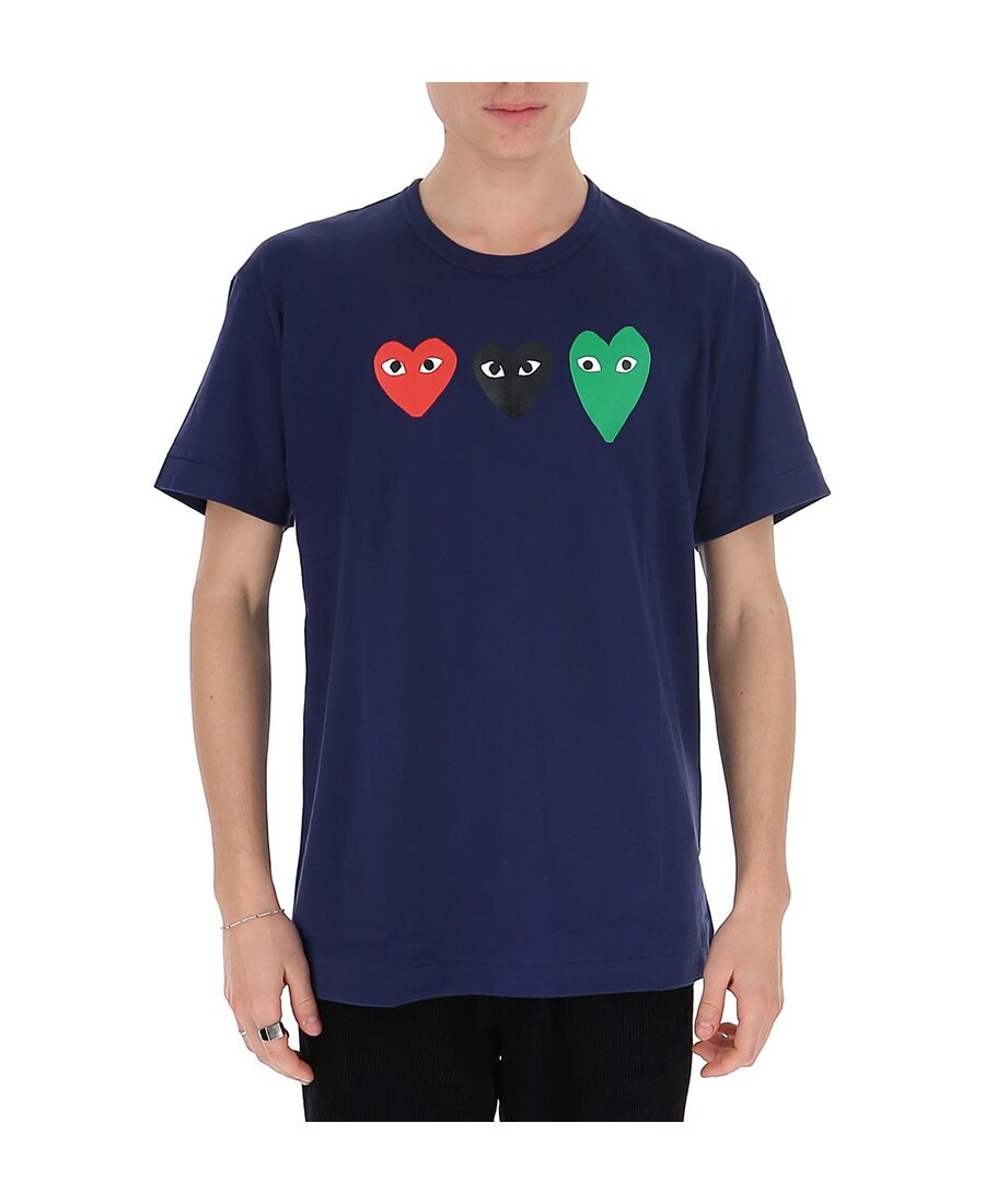 COMME DES GARÇONS PLAY COMME DES GARÇONS PLAY HEART PRINTED T-SHIRT