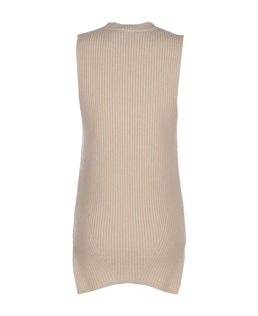 Nanushka Oversized Ribbed-knit Vest In Nude