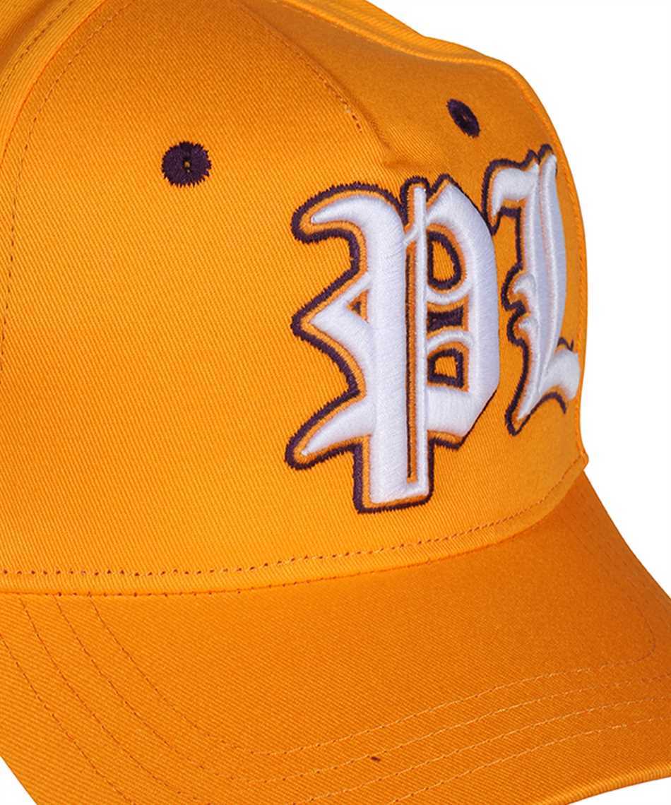 Philipp Plein Logo-embroidered Cotton Cap In Orange