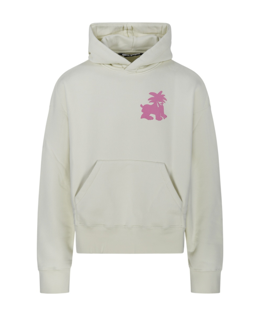 Palm Angels Hoodie In White
