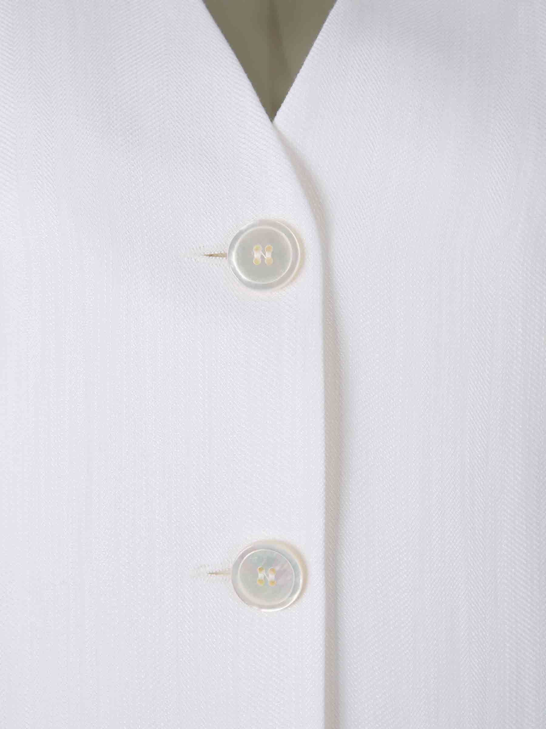 Shop Peserico V-neck Buttoned Vest In White