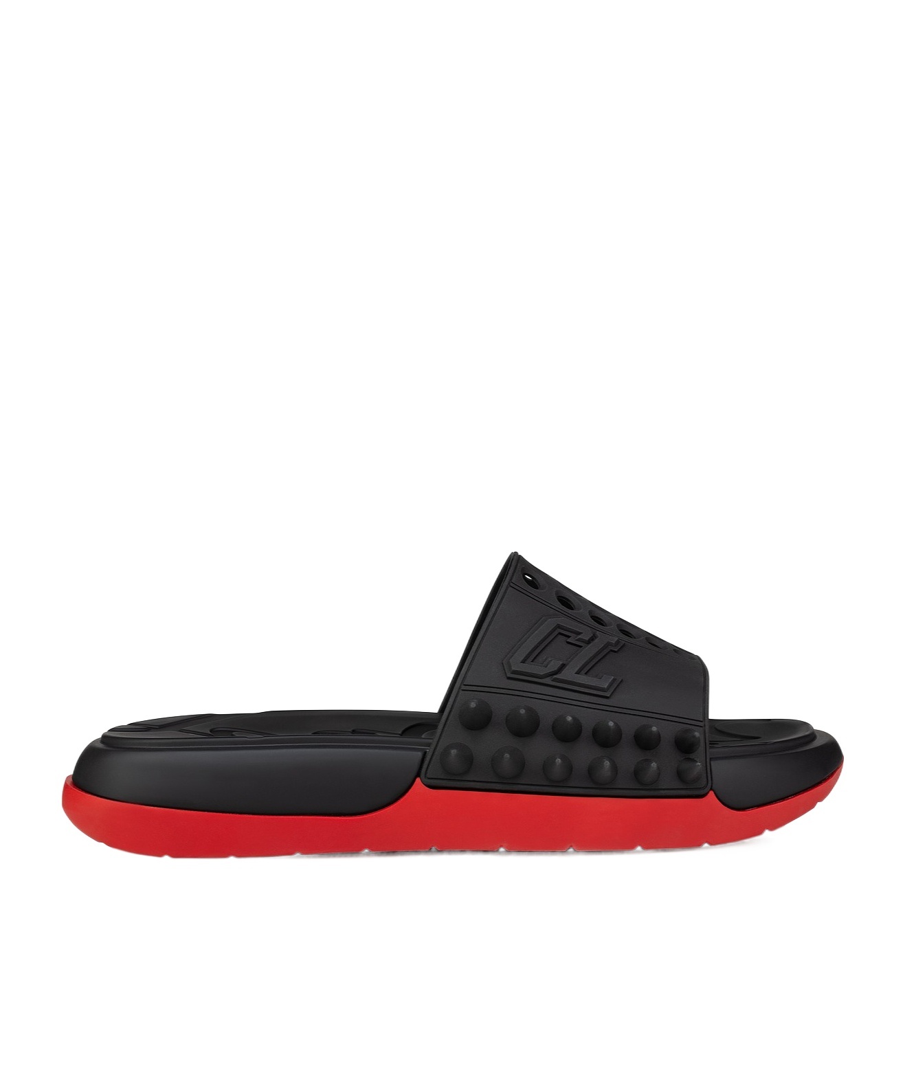 CHRISTIAN LOUBOUTIN TAKE IT EASY SPIKE SLIDES