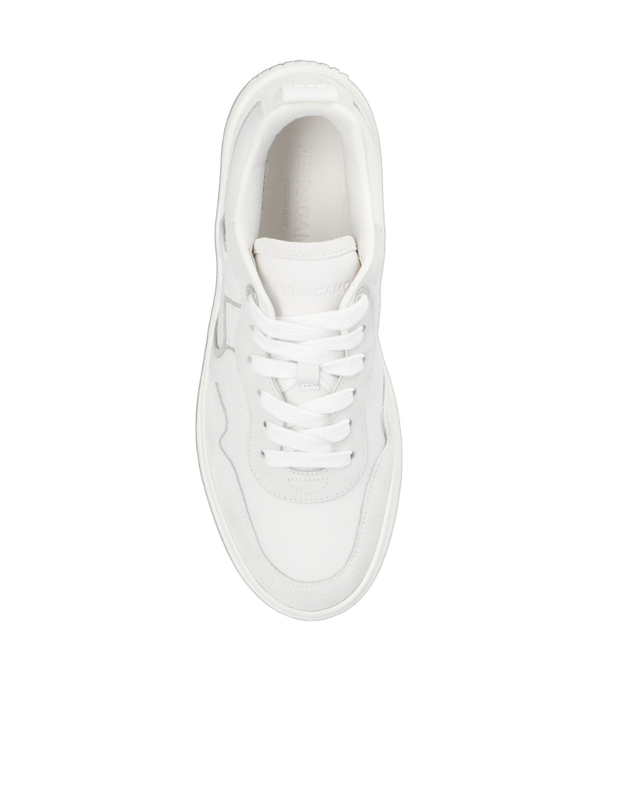 Ferragamo Gancini Low-top Sneakers In White