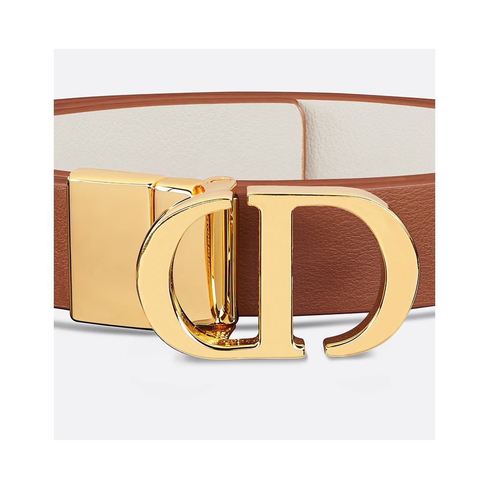 Dior 30 Montaigne Double-sided Belt In Brown