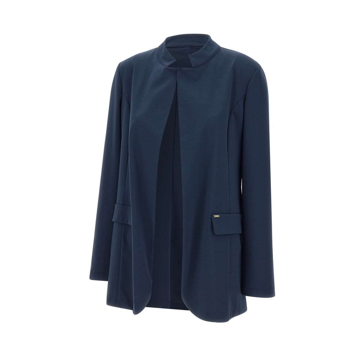 Kaos Stretch-cotton Blazer In Blue