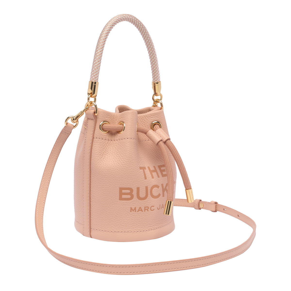 Marc Jacobs Small The Bucket Leather Bag In Nude