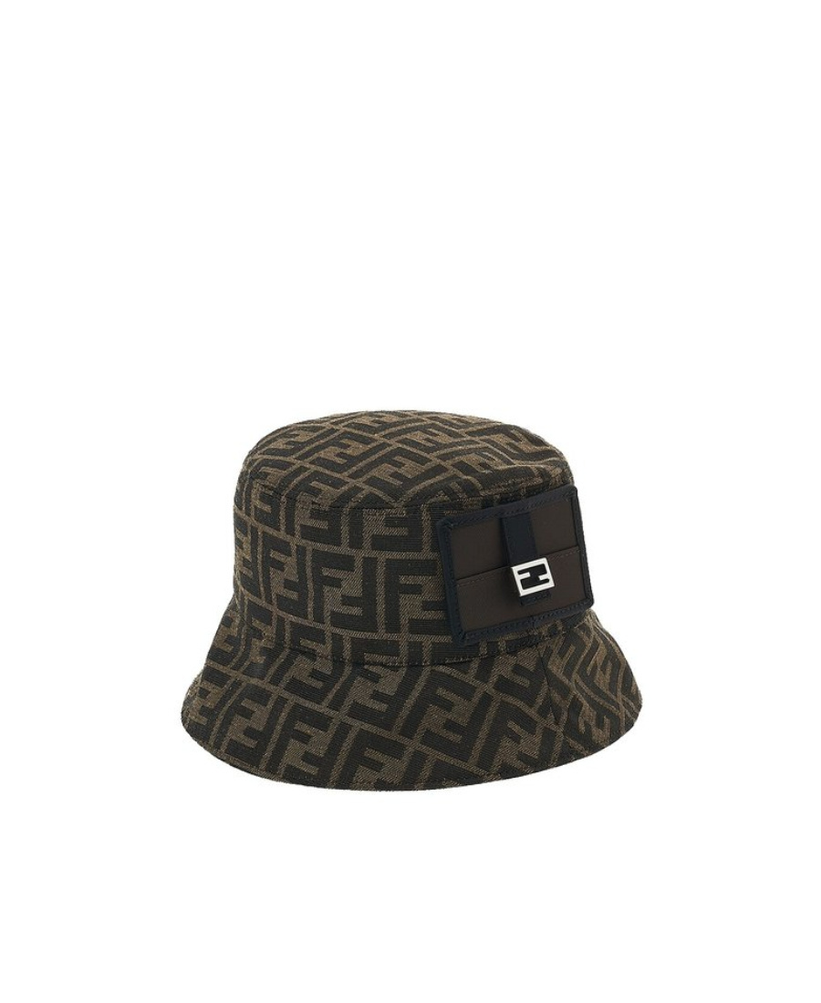 Fendi Logo Hat In Black