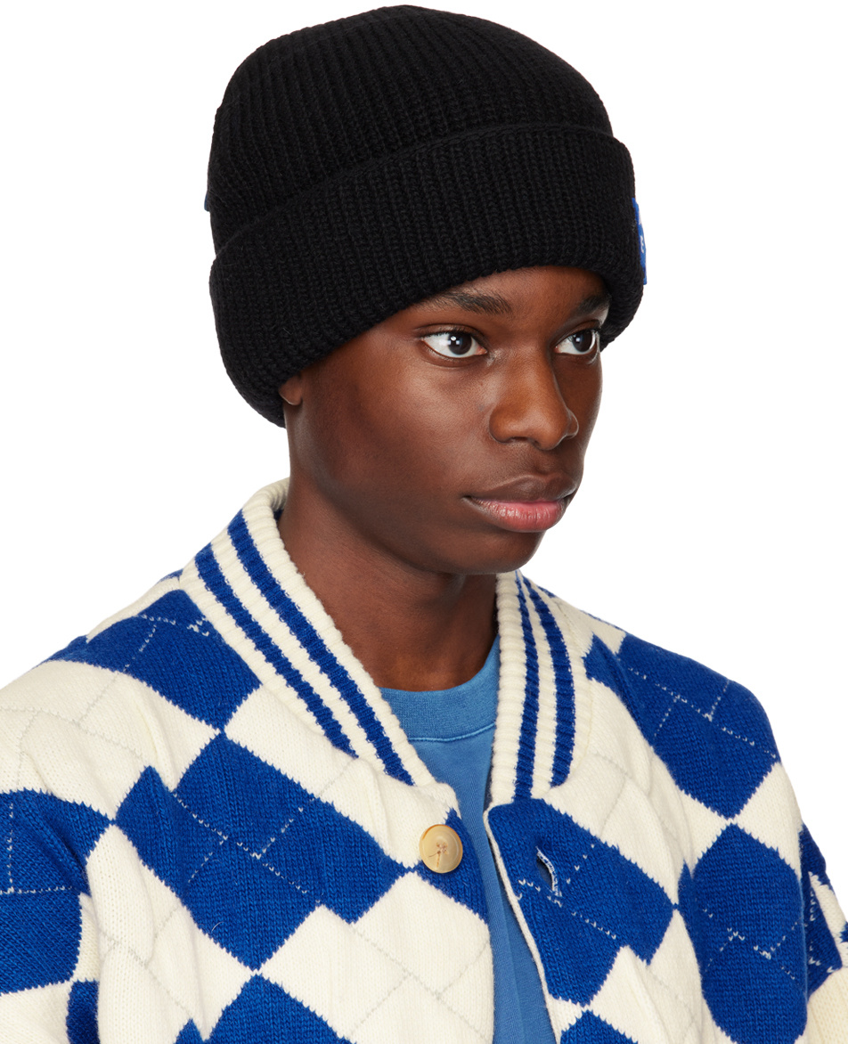 Ader Error Logo Woolen Cap In Black
