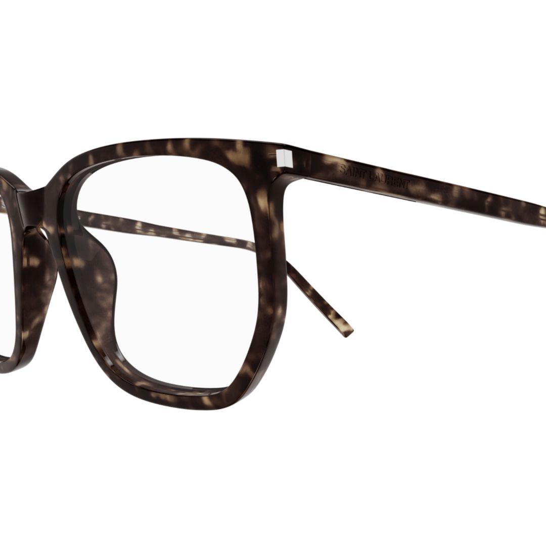 Saint Laurent Geometric-frame Glasses In Black