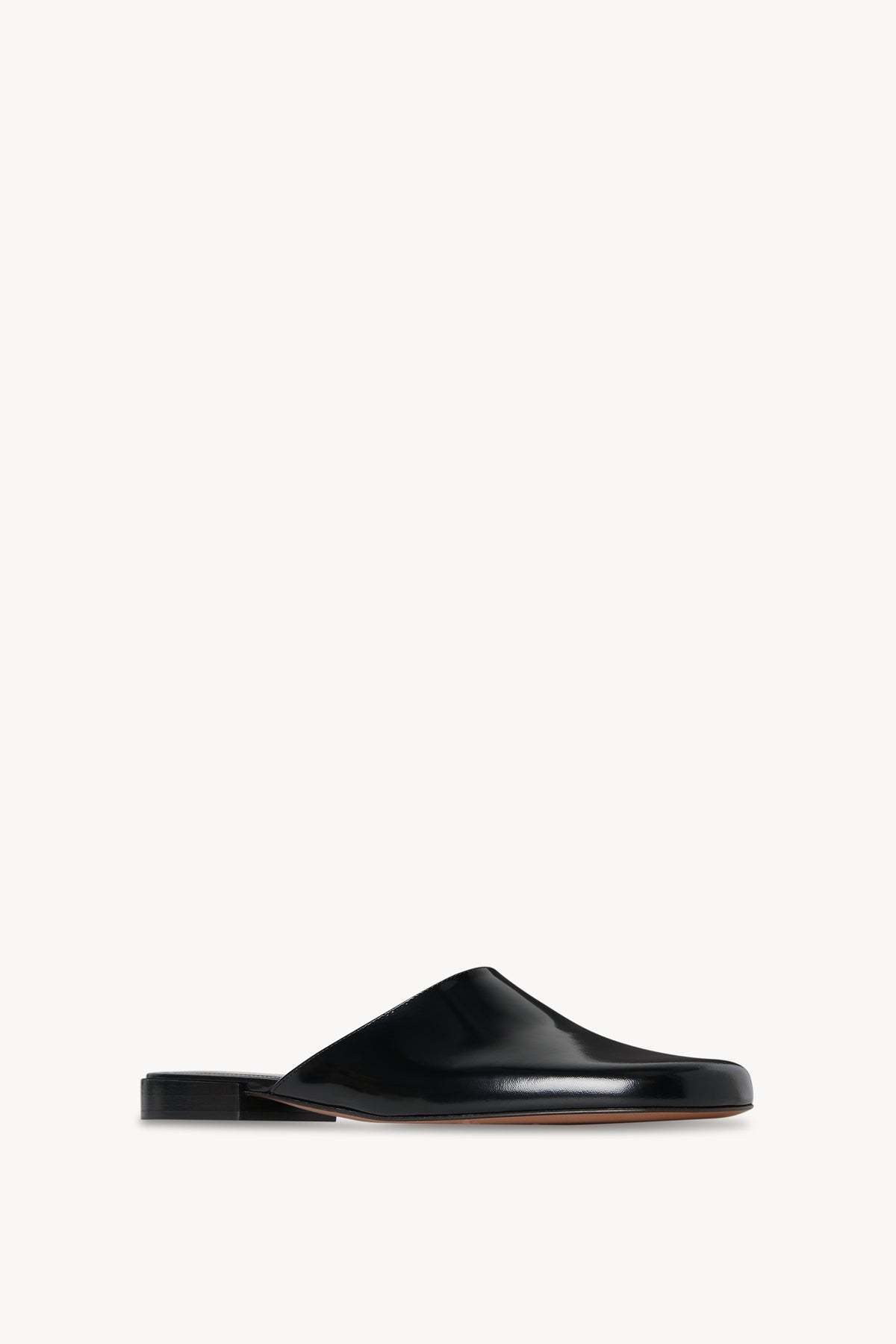 The Row Penelope Mule In Leather In Black