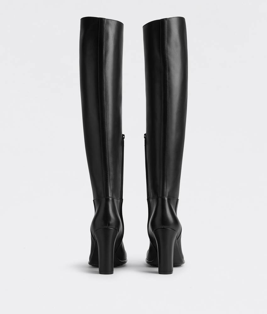 Bottega Veneta Storm Square-toe Boots In Black