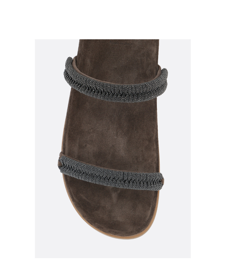 Brunello Cucinelli Women's Slides Precious In Brown