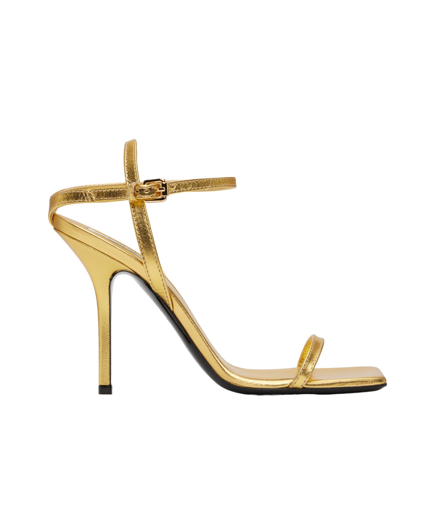 Moschino Gold Tina Heeled Sandals In Nude