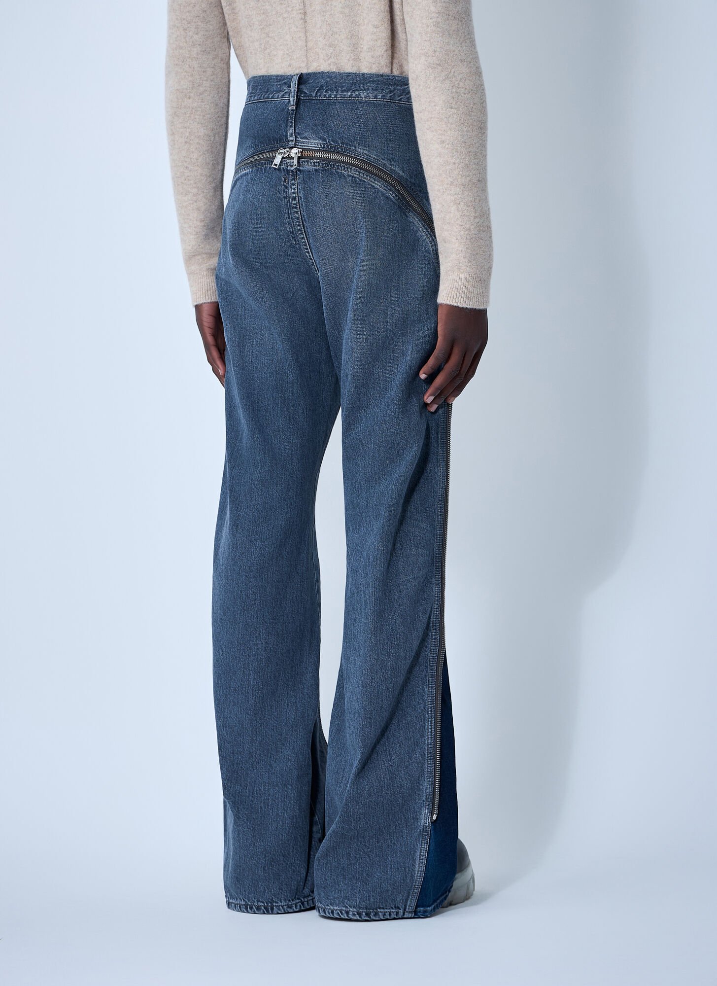 Rick Owens Drkshdw Bolan Banana Pants In Blue