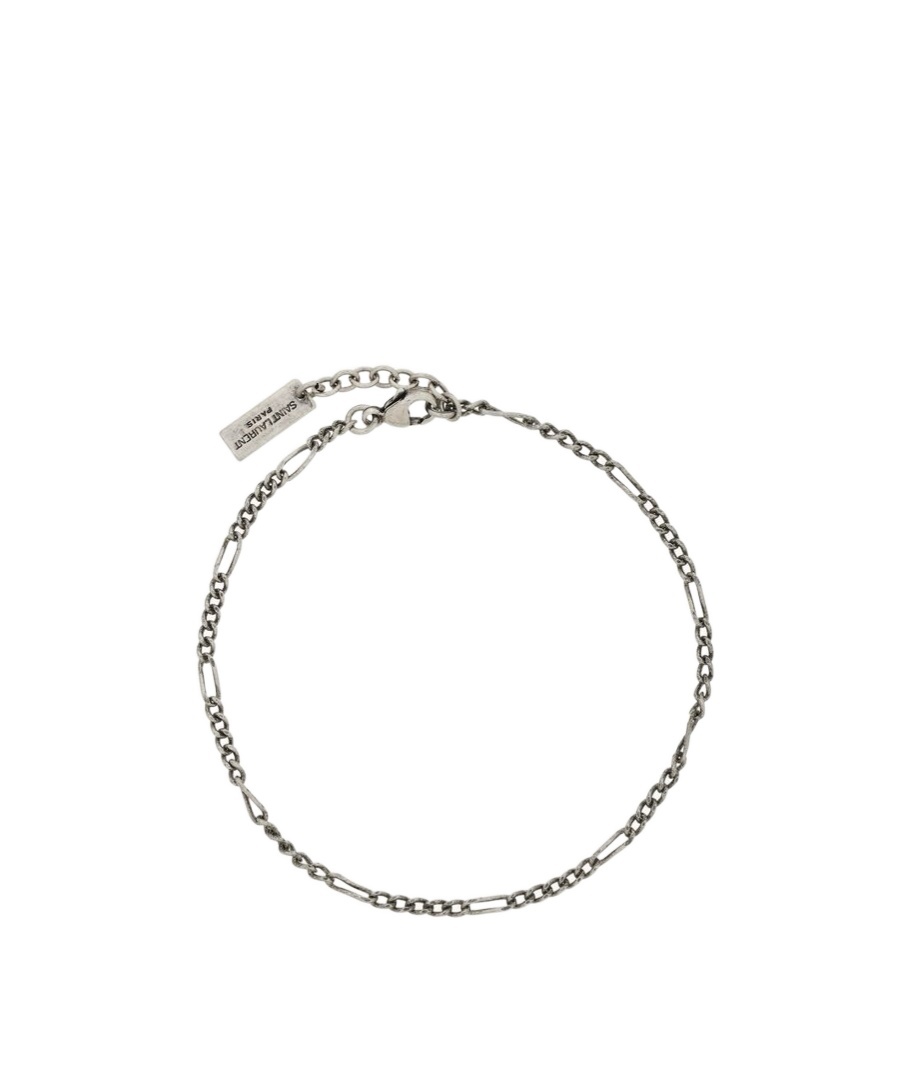 Saint Laurent Figaro Chain Bracelet In Gray