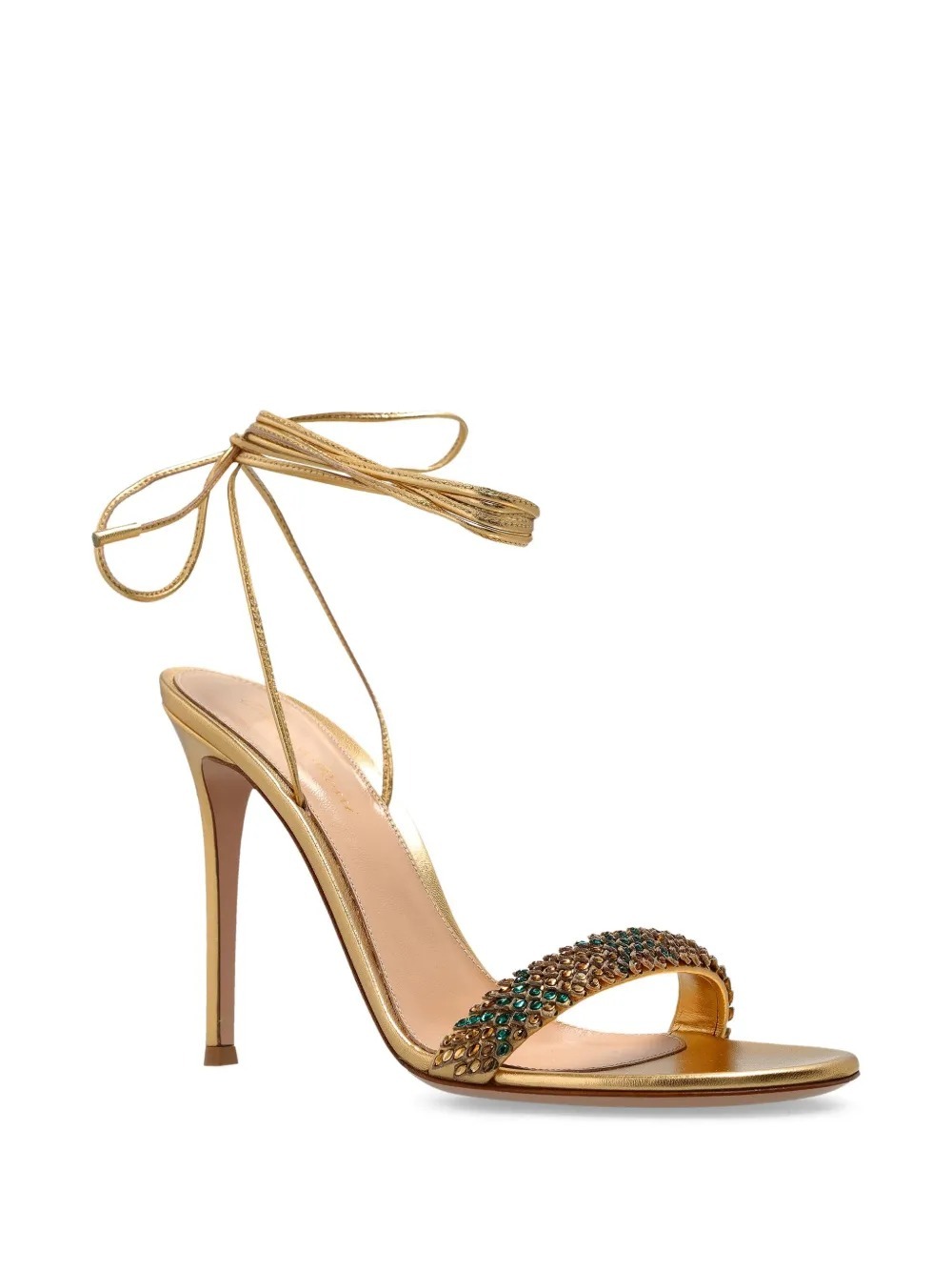 Gianvito Rossi 105 Ankle-strap Heeled Sandals In Multi