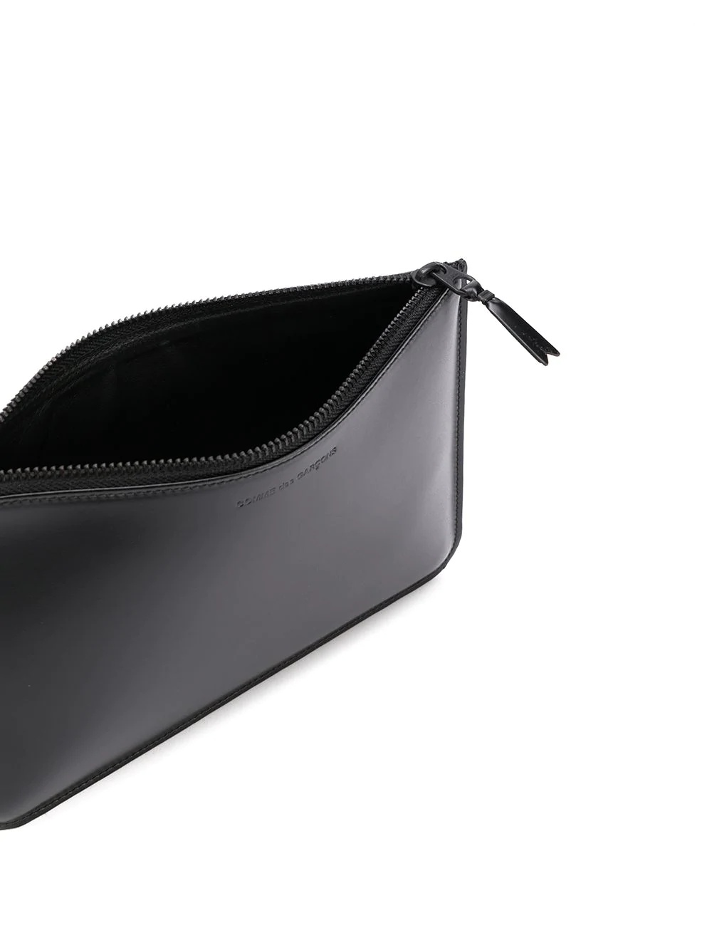 Comme Des Garçons Embossed Logo Wallet In Black