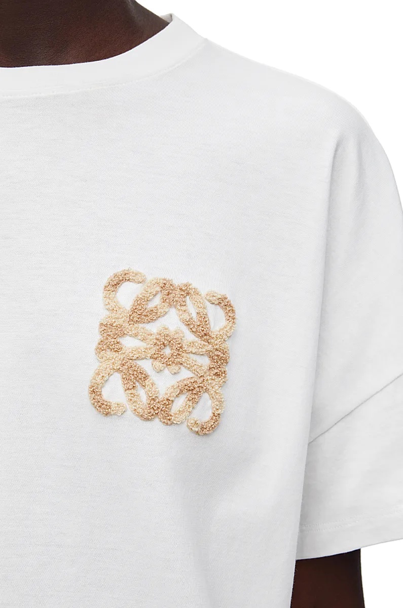 Loewe Boxy Fit T-shirt In Cotton In White