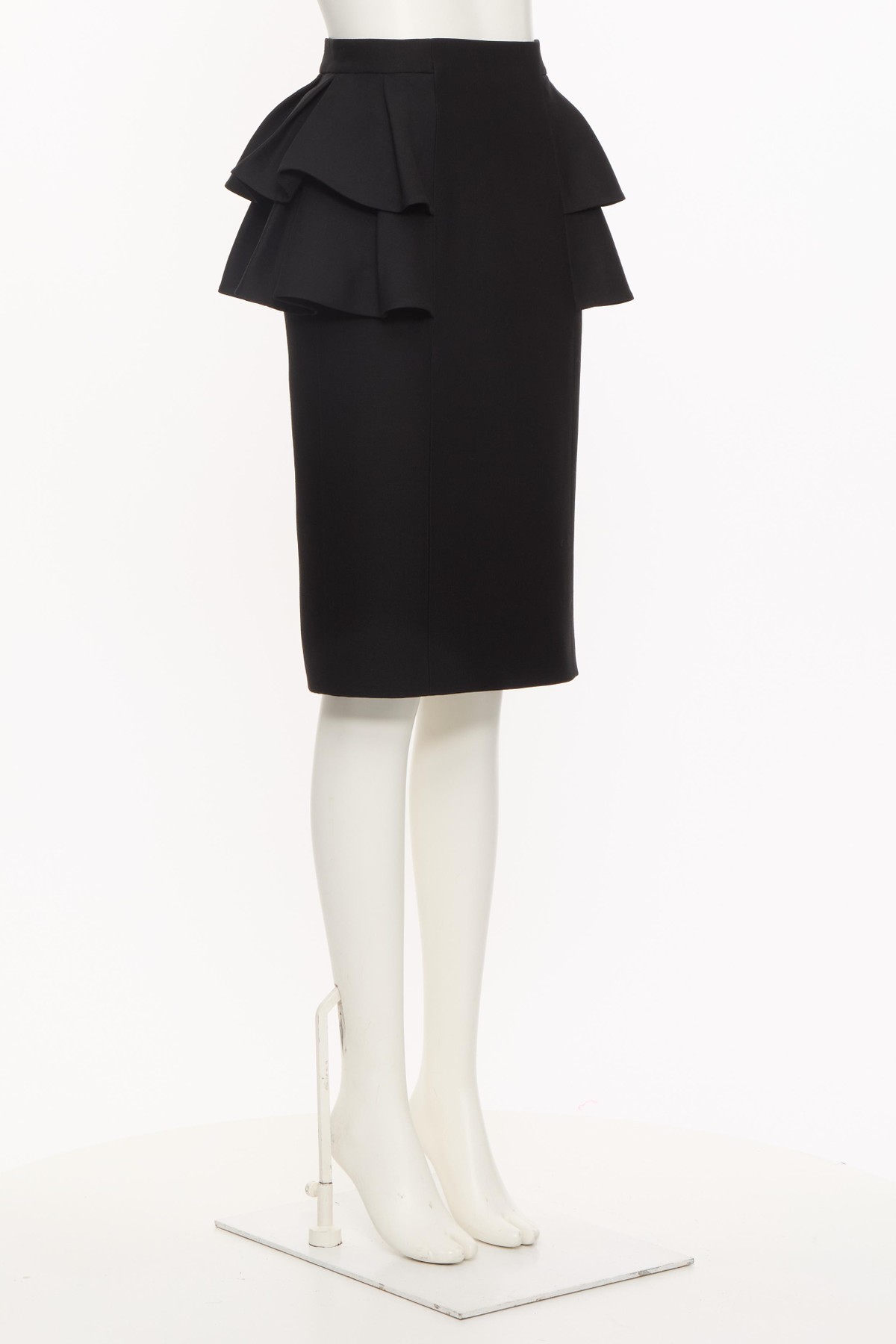 Valentino Knee Length And Midi Skirts With Ruffle Detail In Black