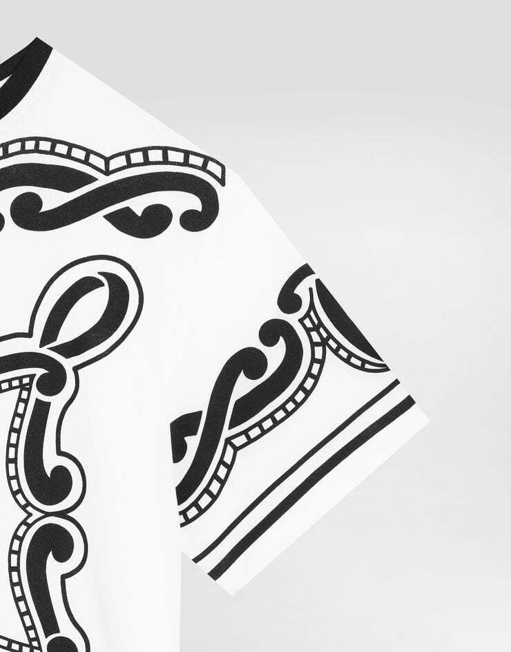 Dolce & Gabbana Bandana-print T-shirt In White