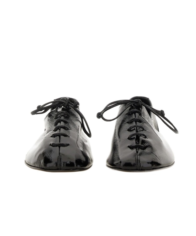 Hereu Square Toe Flats In Black