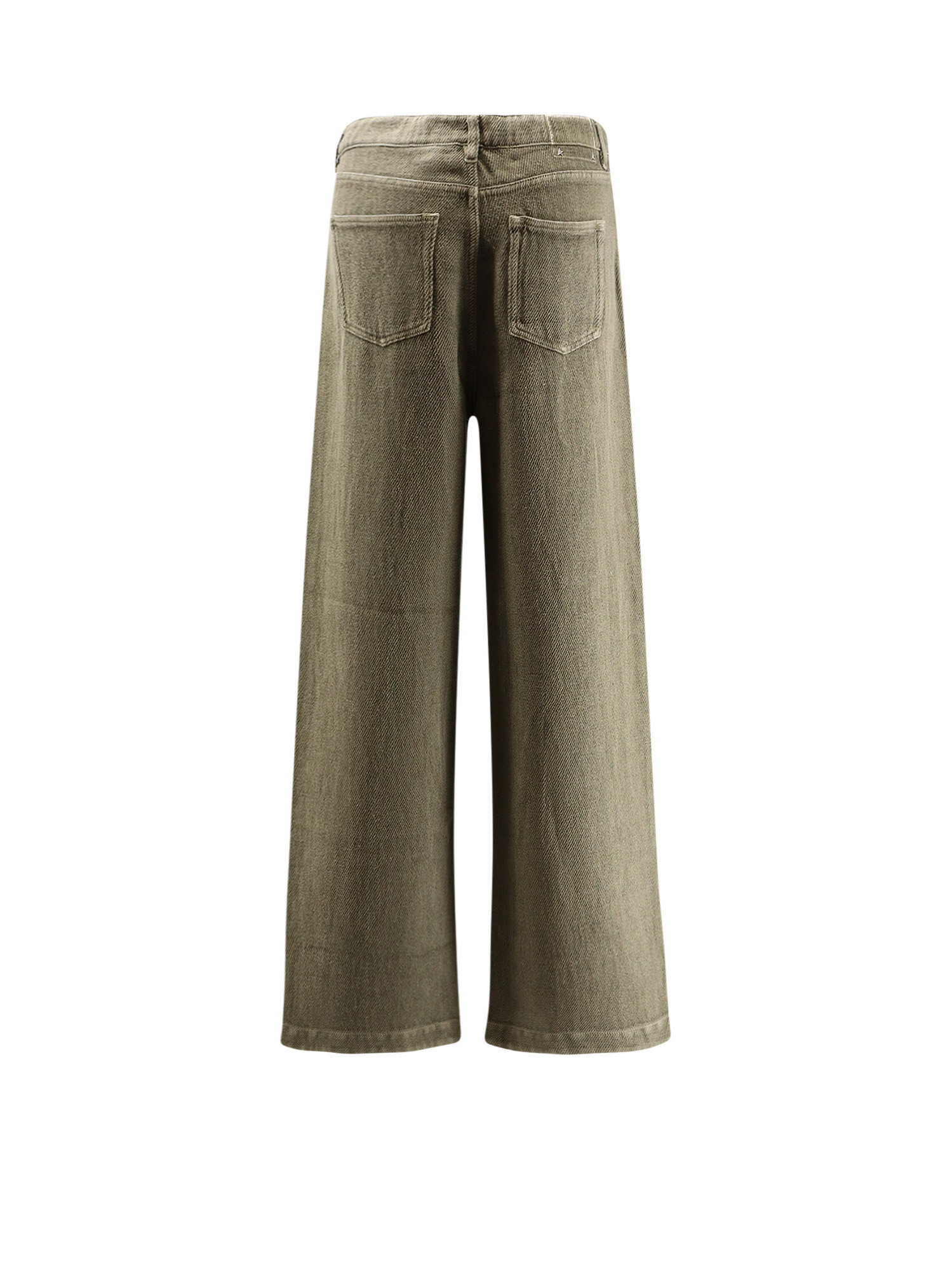 Golden Goose Deluxe Brand Women Ortensia Cotton And Linen Trousers In Green