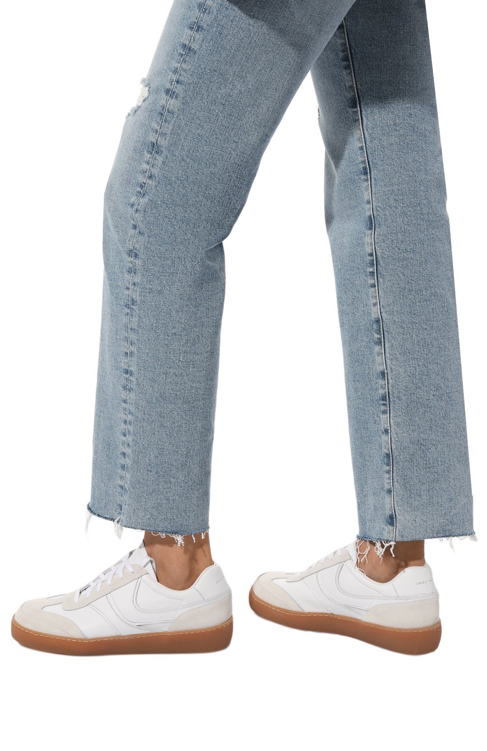 Dries Van Noten Round Head Low-cut Casual Shoes In White