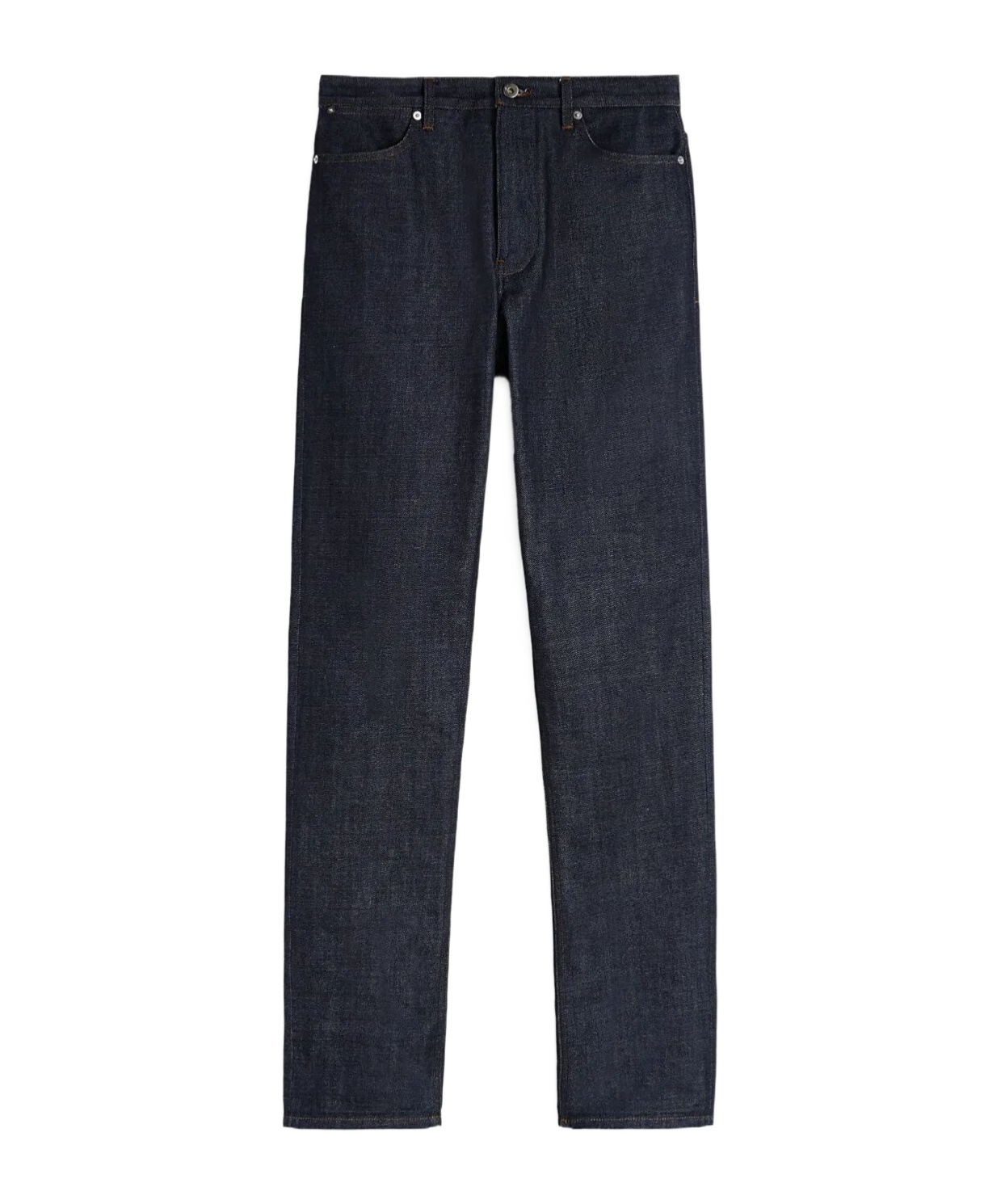 Jil Sander Straight Leg Trousers Belt Loops In Navy Blue