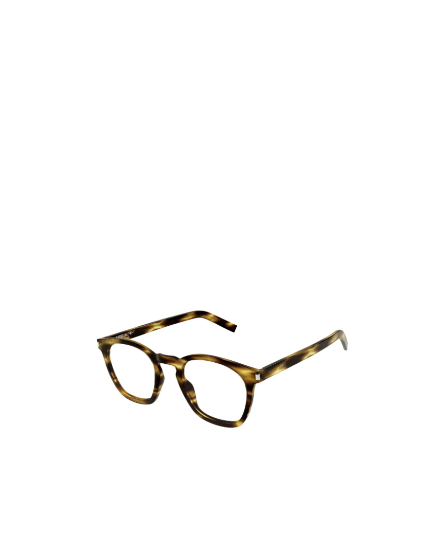 Saint Laurent Sl 30 Slim Square-frame Glasses In Black