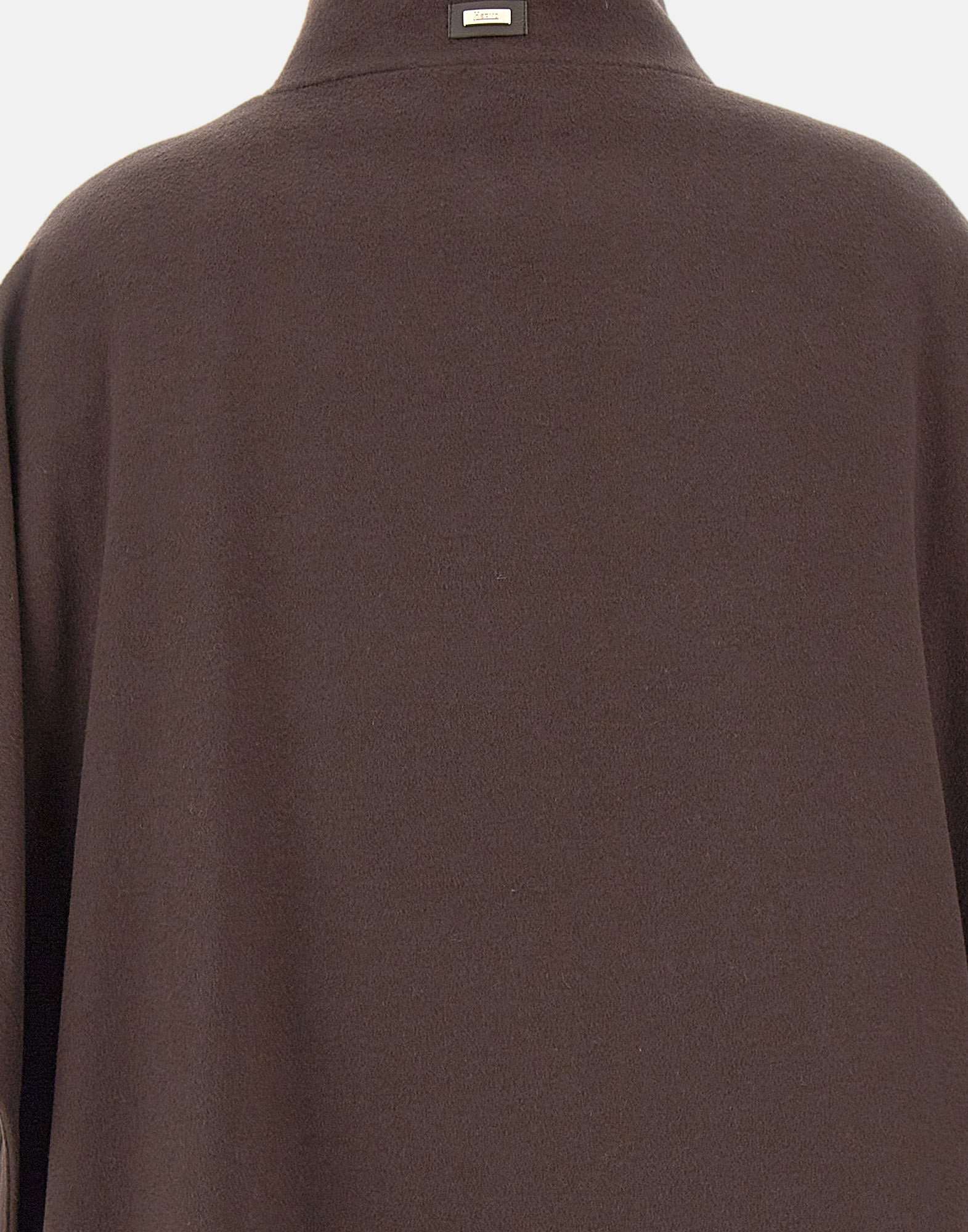 Herno Zipper Down Jacket In Brown