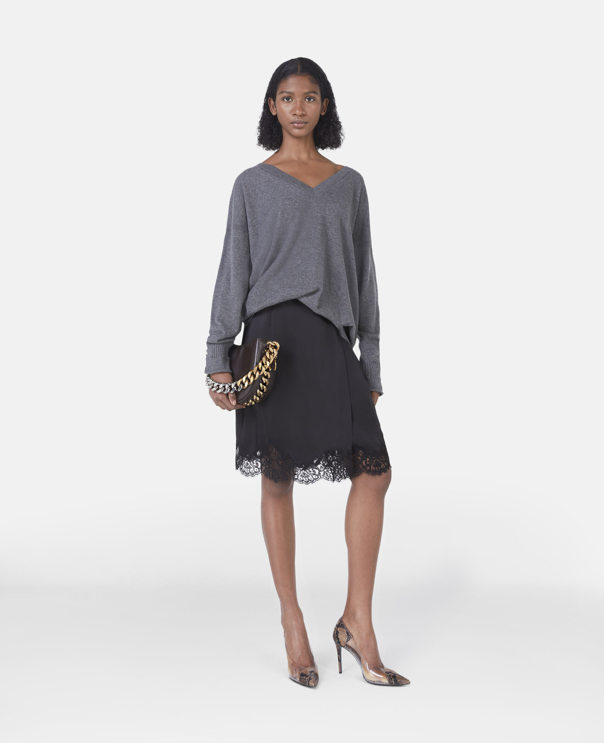 Stella Mccartney Merino Wool Sweater In Black