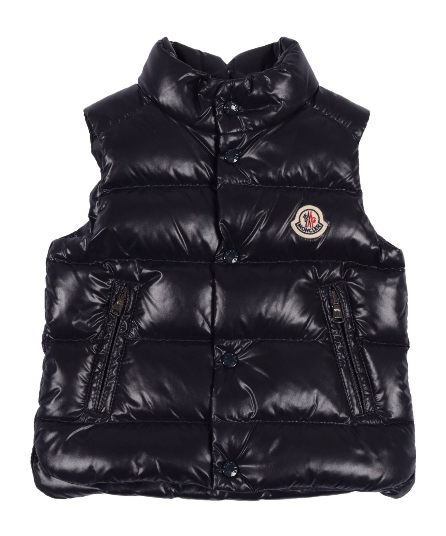 Moncler Quilted Puffer Vest In Black