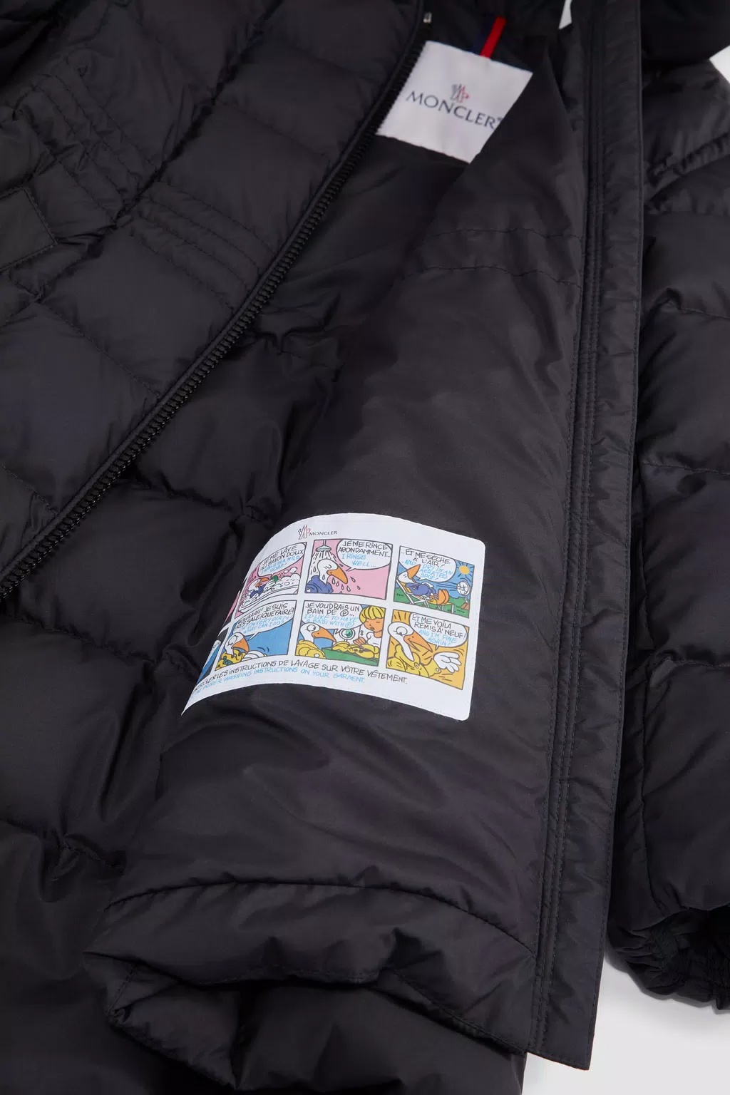 Moncler Enfant Arina Hooded Down Jacket In Black
