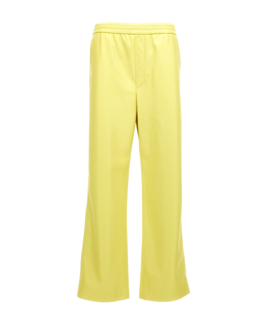 Nanushka Lorca Faux-leather Trousers In Yellow
