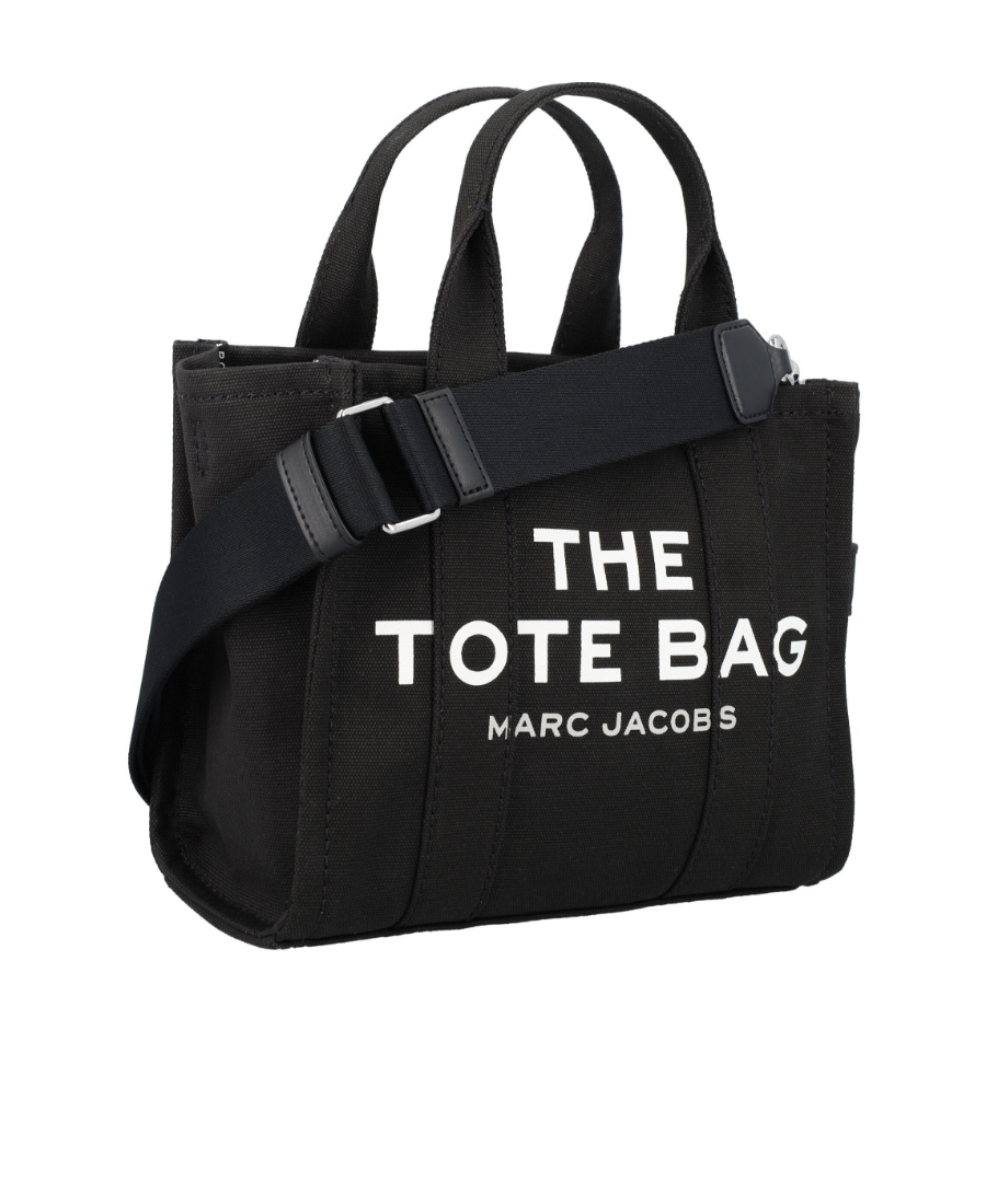 Marc Jacobs 'traveler Handbag' Black Mini Tote Bag With Logo In Black