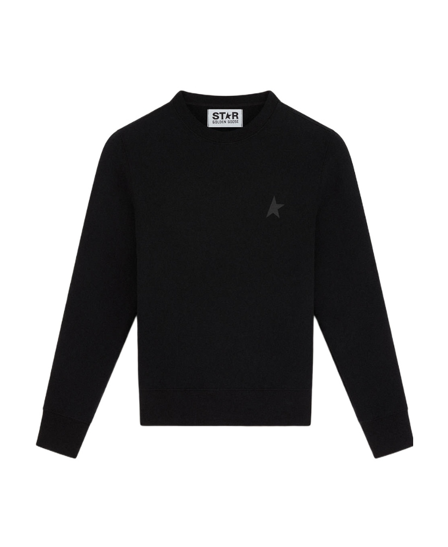 Golden Goose Athena Star-patch Sweatshirt In Black