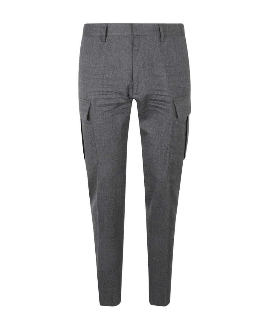 Dsquared2 Flannel Cigarette Trousers In Black