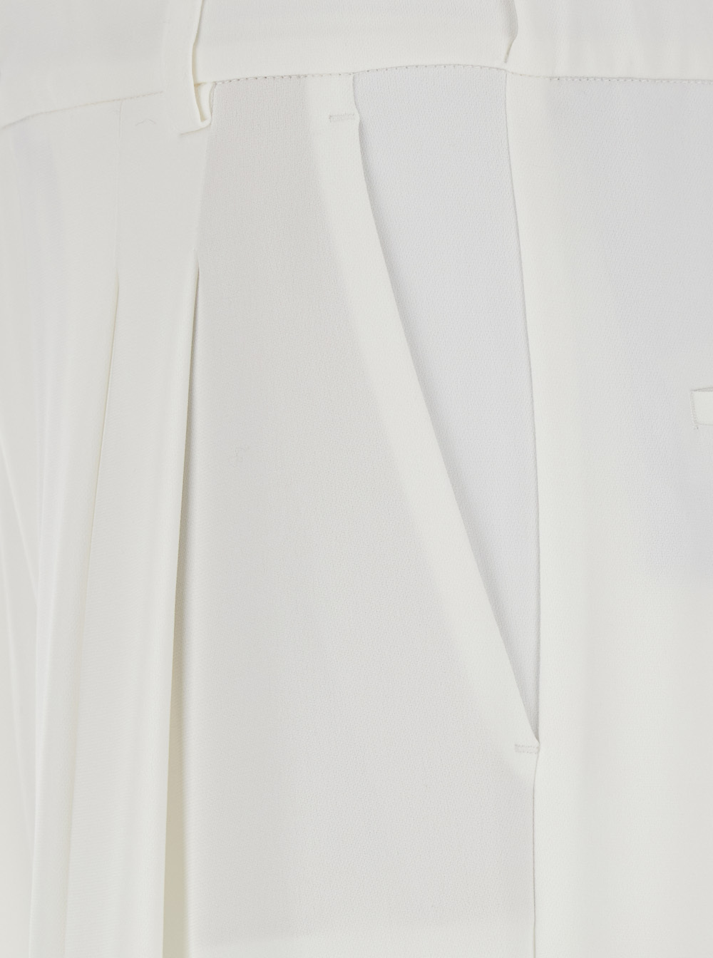 Eleventy 'combat' White Trousers With Double Pence Detail In White