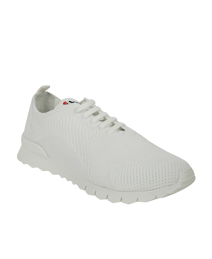 Kiton Mesh Low-top Trainers In Gray