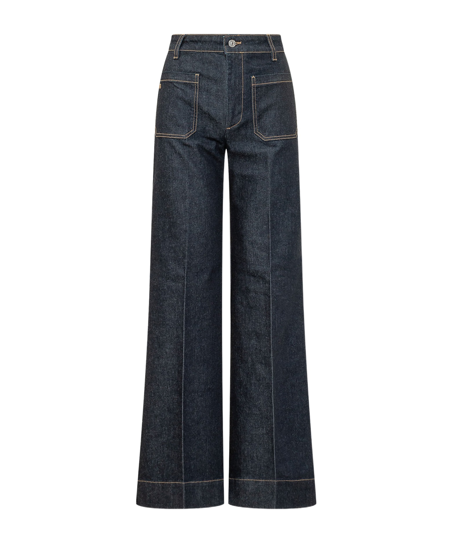 Victoria Beckham Wide-leg Jeans In Black