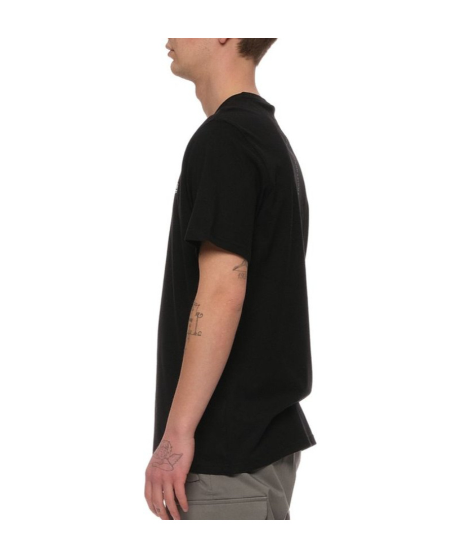 Barbour Logo Printed Crewneck T-shirt In Black