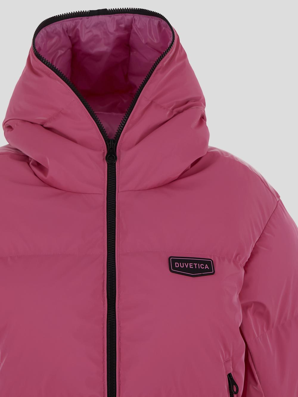 Duvetica Hooded Cotton-padded Suit In Pink