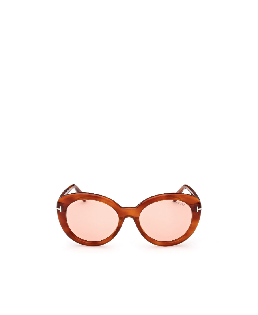 Tom Ford Eyewear Round Frame Sunglasses In Nude
