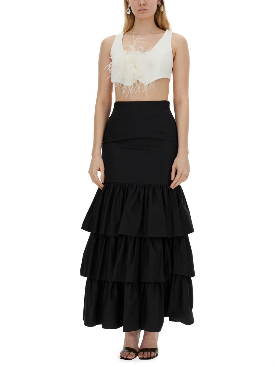 Moschino Vests With Rose. In Black