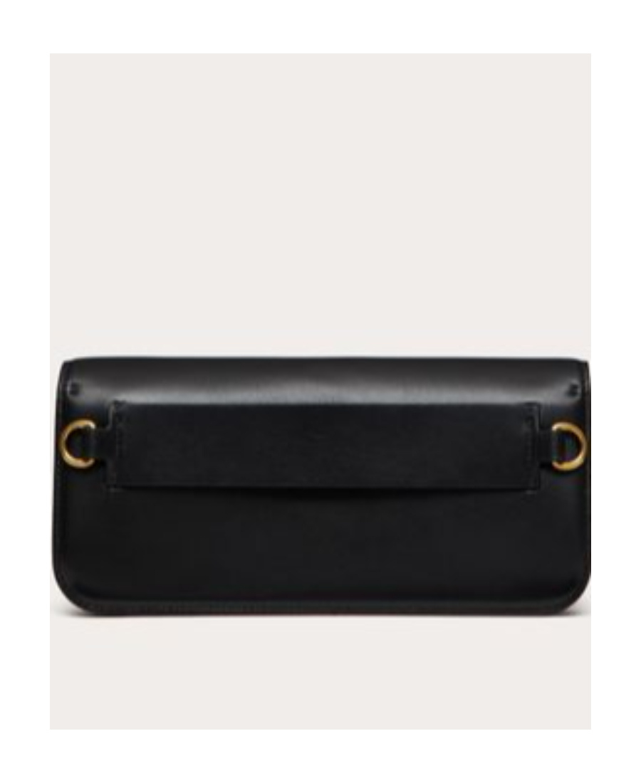 Valentino Small Vlogo Crossbody Bag In Black